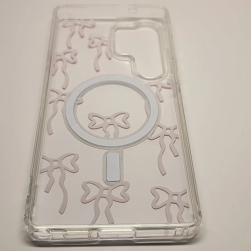 Brand new Samsung S25 Ultra Pink Bow Silicone Phone case